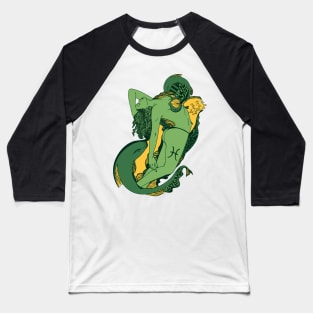 Forrest Green Pisces Beauty Baseball T-Shirt